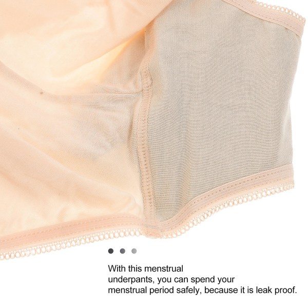 Kvinnelige menstruasjonsundertøy Lekkasjesikre menstruasjonsundertøy Hudfarge XL Color of skin XL
