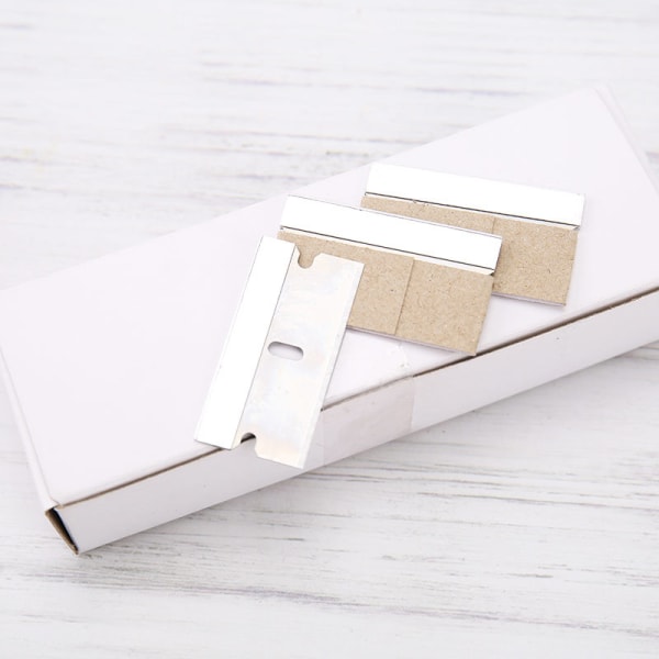 Enkeltkants Razor Blade, 100 stk, Razor Blades Skraber, Razor Blades Enkeltkant, Skraber Blades, Flad Razor Blade, Enkant Razor Blade