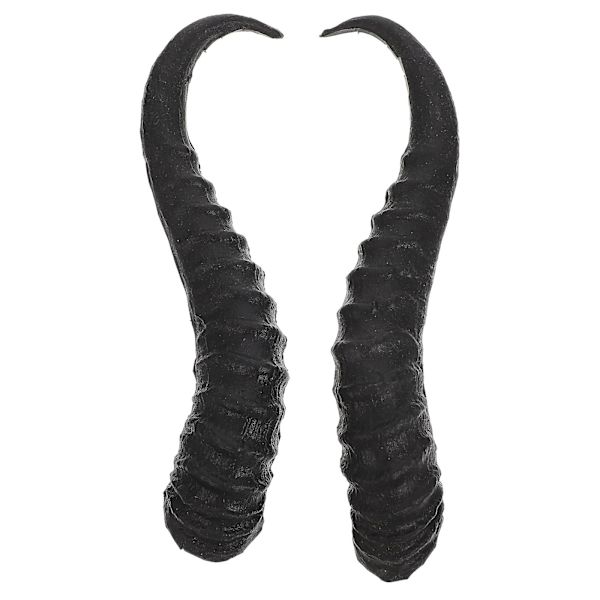 1 Par Konstgjorda Getbockshorn Kostym DIY Horn Huvudband För Halloweenfest Svart 23.5x5.5cm Black 23.5x5.5cm