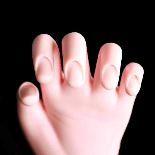 2-pack träningshand, nagelträningshand, falsk hand för nagelövning, flexibel rörlig falsk hand manikyrövning också