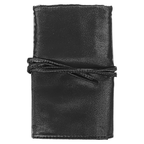 Foldbar Sminkebørste Oppbevaringspose Bærbar Rullbar Sminkepose For Børste Svart 52.6x22.2cm Black 52.6x22.2cm