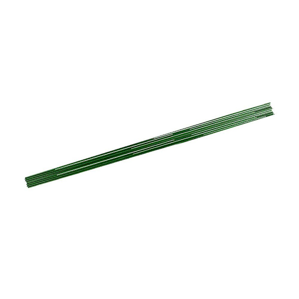 200 stk 40 cm Kunstige Blomster Jern Tråd Stilk Håndlaget Simulering Blomsteroppsats Forbruksvarer For DIY Green 40cm