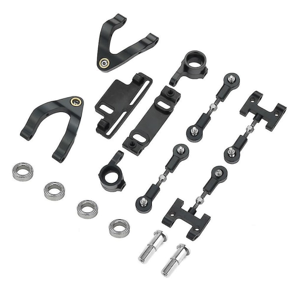 Metal Ohjauskuppi Ylä- ja Alaosa Heittovarsi Ohjausliukusäädin Kääntölohko Yhteensopiva D12 1/10 RC-Auton Parannuksen Kanssa