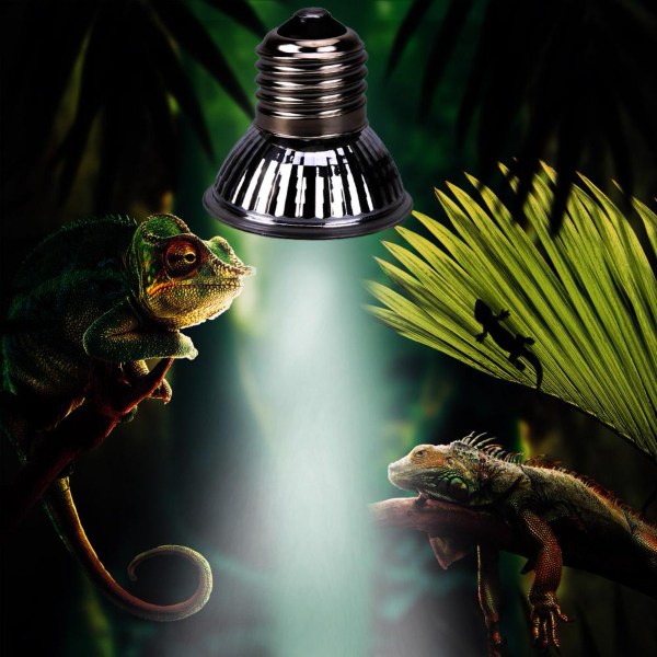 Reptil Skildpadde Varmelampe Fuld Spektrum Sollampe Helt Ny - 25w