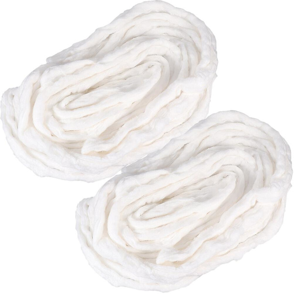 2 Påsar Bomullsrullar Permanentvågsbomull Skönhetsrullar Bomullsrullar Nagelkonst Bomullsrullar Hår Bomullsrondeller Hår White 15X8CM