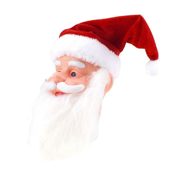 Dansande Sjungande Tomte som Skakar Musikalisk Jul Elektriska Leksaker Tomte Huvud Jul Elektriska Dockor