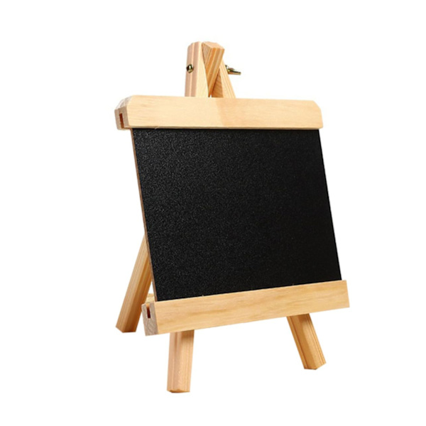 1 stk. Mini tegnebræt Tag tavle Whiteboard Staffeli bordplade menukort Børnestaffeli Træ staffeli Stativ Mini tavle Stående