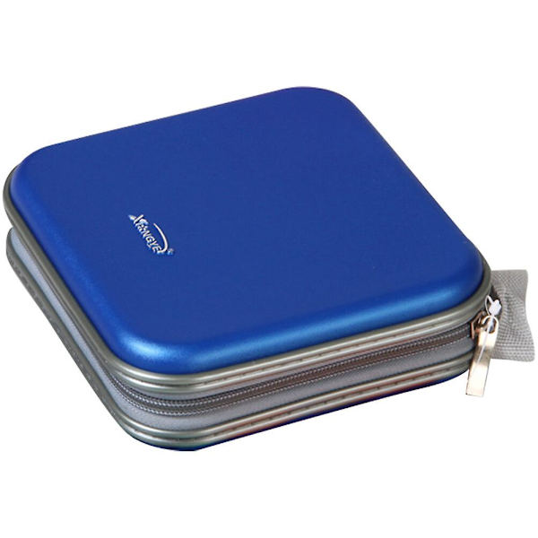 52 Kapasiteetin CD-Säilytyskotelo DVD-Säilytyskukkaro Kannettava CD-Säilytysastia Sininen 16,5X15,5cm Blue 16.5X15.5cm