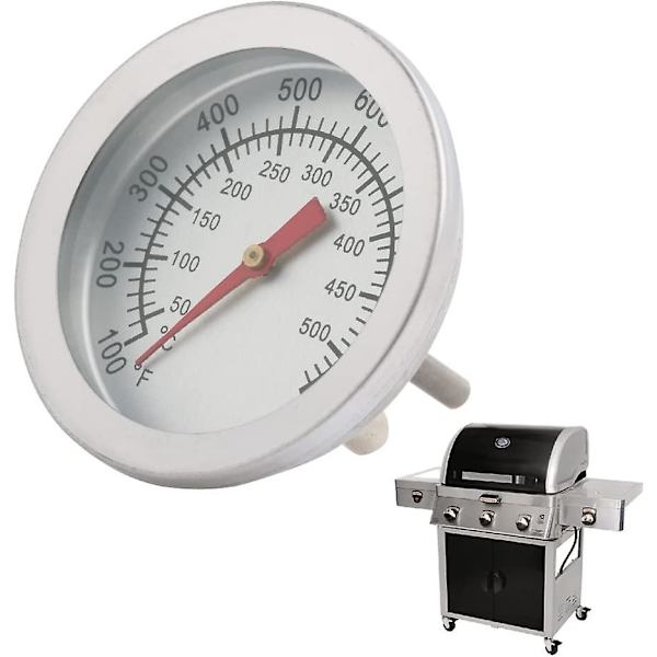 Rustfrit Stål Grill- og Rygeovns Termometer 50-500 Grader