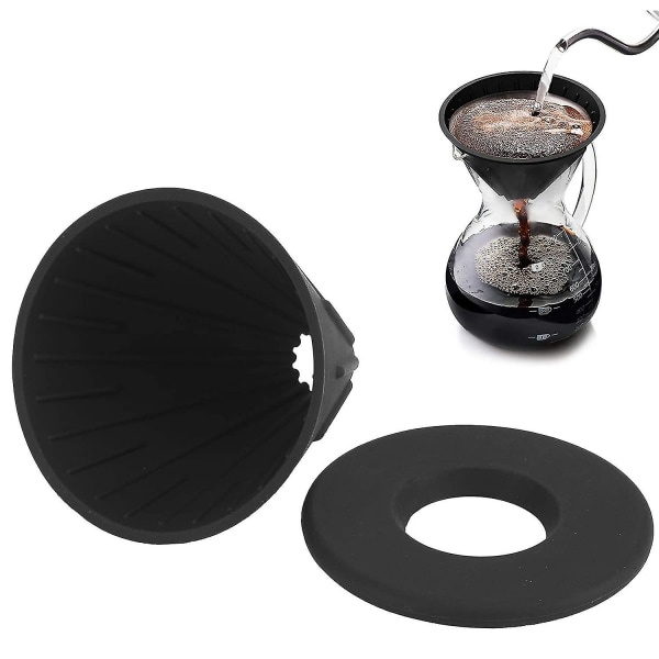 Taitettava kahvin tippusuodatinkuppi, joka on yhteensopiva retkeilyn, retkeilyn, kotiin (musta)