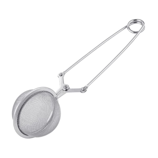 Teinfuser med håndtak Te-nettinfuser Snap Ball Sil - Steil løs bladte Infuser Finmasket balltefilter Te-tang