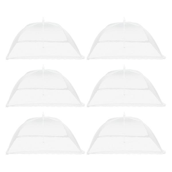 6 stk. Mesh Mad Dækker Udendørs Camping Mad Net Mad Telte Net Madtelt Madplade Dækker Picnic F 6pcs 43X20cm