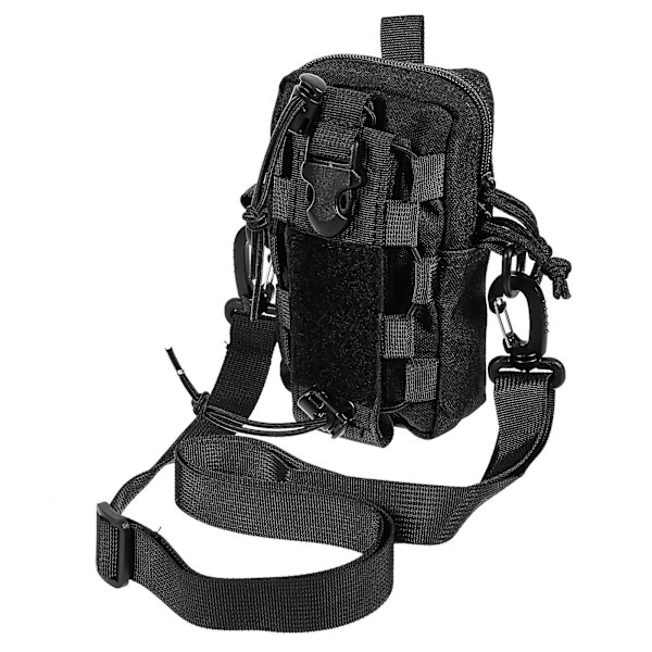 Vedenpullon Kotelo Kannettava Kettle-laukku Olkahihna Vyötärö Urheilukattila Laukku Kannettava Vaelluslaukku Puhelin Kettle Laukku Musta 17X10X5CM Black 17X10X5CM
