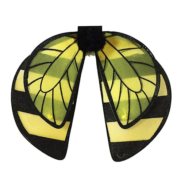Flicka Kläder Klänning Vingar Bi Fairy Wings Barn Kostym Klä Upp Fairy WingsBlackM Black M