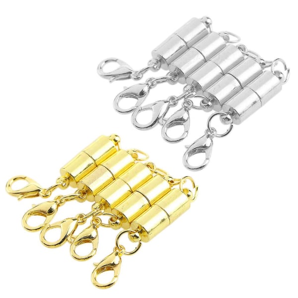 10 st Magnet Halsband Magnetisk stängning Spänne Lås Magnetisk Halsband Connector Spänn Stängningar Magne 10pcs