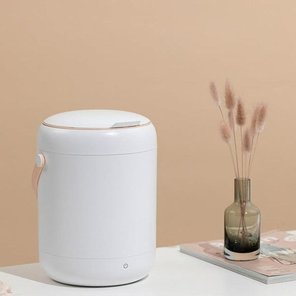 2,8L mini bärbar automatisk tvättmaskin, tvättmaskin för smutsiga kläder Bärbar automatisk tvättmaskin (vit)