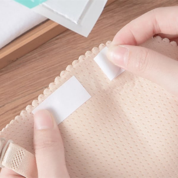 Dubbelsidig Tyg Tejp 3-pack (36 Remsor) | Lim, Osynlig Modekläder och Kroppstejp | Transparent för Alla Hudtoner