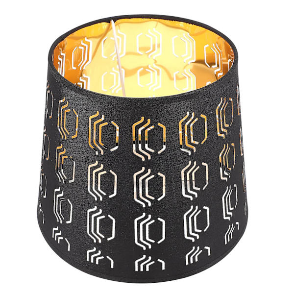 Linen Lampskærm Bordlampe Tekstil Lampskærme Natbord Lampe Skærm Vægskærm Skrivebordslampe Skærm Sort 25x20cm Black 25x20cm
