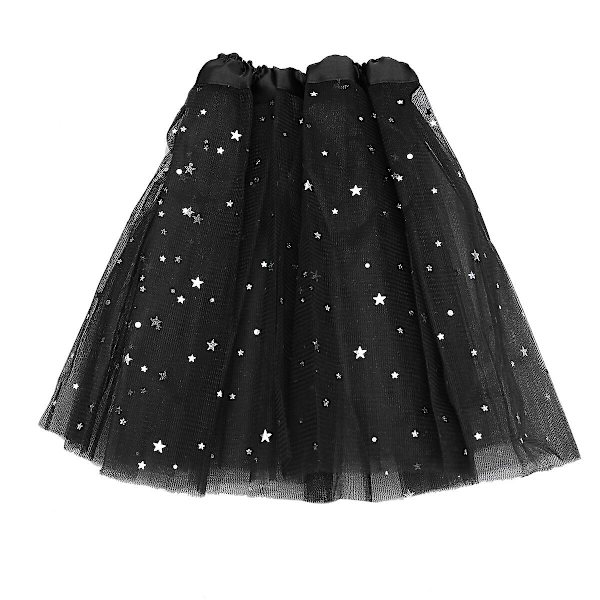 Flickiga Ballet Tutuskirt för Flickor (svart)Svart Black