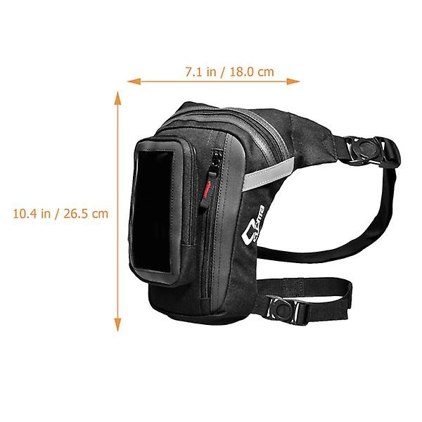 Midjeväsk Women Bike Drop Leg Bag Detecting Lårpack Lår Midjeväsk Midjeväsk Drop Leg Bag Tool Black 26.5X18cm