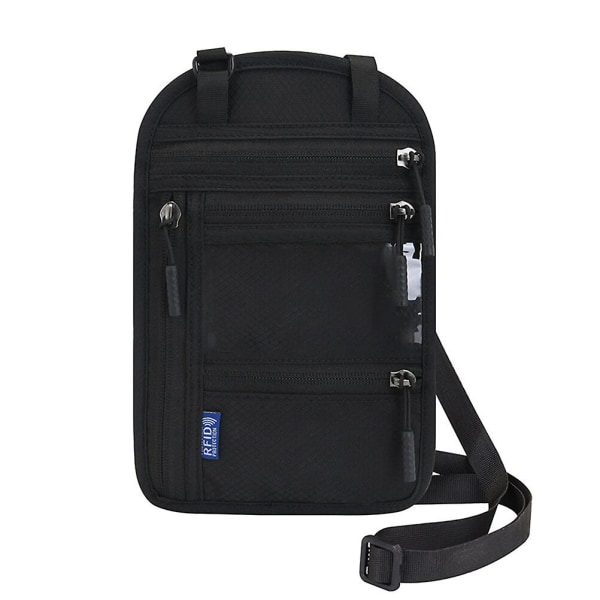 1st multifunktionell väska Bärbar mobiltelefonväska Användbar passväska för hemBlack22X15X0.2CM Black 22X15X0.2CM