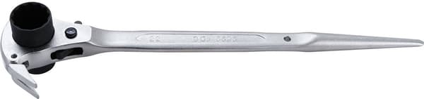 BGS 4-i-1 Skraldenøgle 19 x 22 mm, Stillads Skraldenøgle med Spids til Stillads- og Byggearbejde