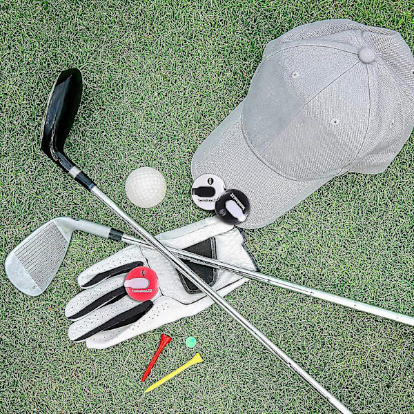 Golf Score Counter Clip, Mini Golf Slagtæller Til Kvinder Mænd, One Touch Reset, Tæller Op Til 12 Slag Hvid White