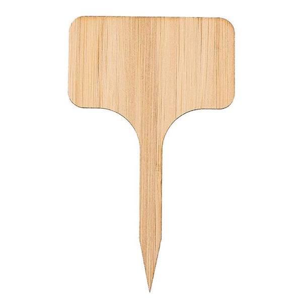 50 st Plantmärken Bambu, T-formad Plantplugg Märkningsstickor för Plantskolor