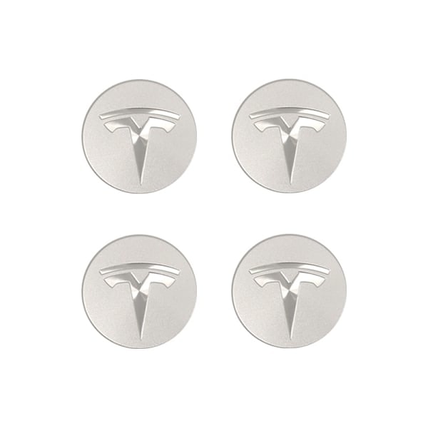 Passer Tesla Tesla Model 3 Navkapsel Logo - Sort Sort Etiket (Mat) (Firepak)_RY