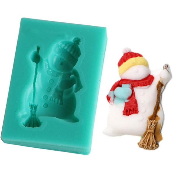Silikon Mousse Julerelaterede Silikonmaterialeforme Chokoladeform Bagetilbehør Til Bagekage Julefondantforme