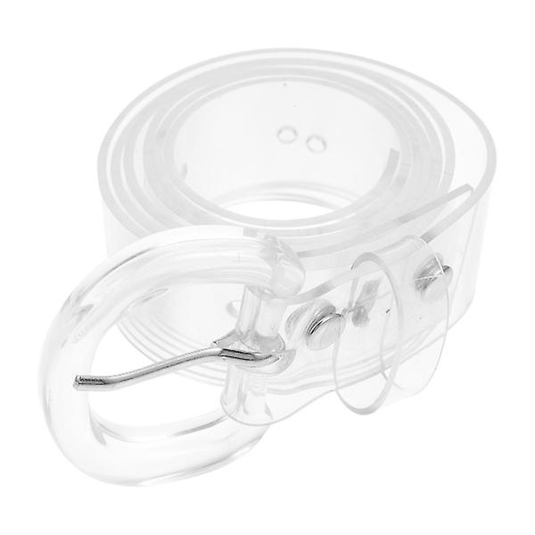 Bredt Bælte Kvinder Transparent Talje Bælte Enkelt Øje Talje Klar Talje Bælte Transparent Bælter Pvc Talje Bæltetransparent100X3CM transparent 100X3CM