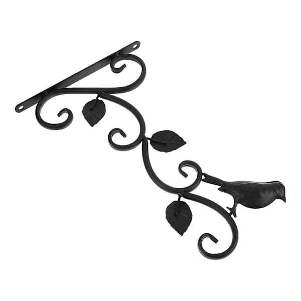 Planterkrukor inomhusväxter trädgårdskrok väggkrok burkrok hängare järnväxtkrokar svart 30x1 Black 30x14cm