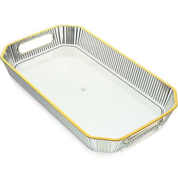 Frugtbakke Frugt Serveringsbakke Dekorativ Plastik Serveringsbakke Morgenmadsbakke Snack Serveringsbakke Grøn Green 32.5X18.8X4.5CM