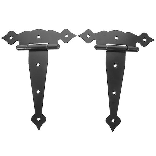 2 Pcs Cabinet Hinges T Shaped Hinges Professional Door Hinges Gate Hinge Window Hinges HardwareBlack