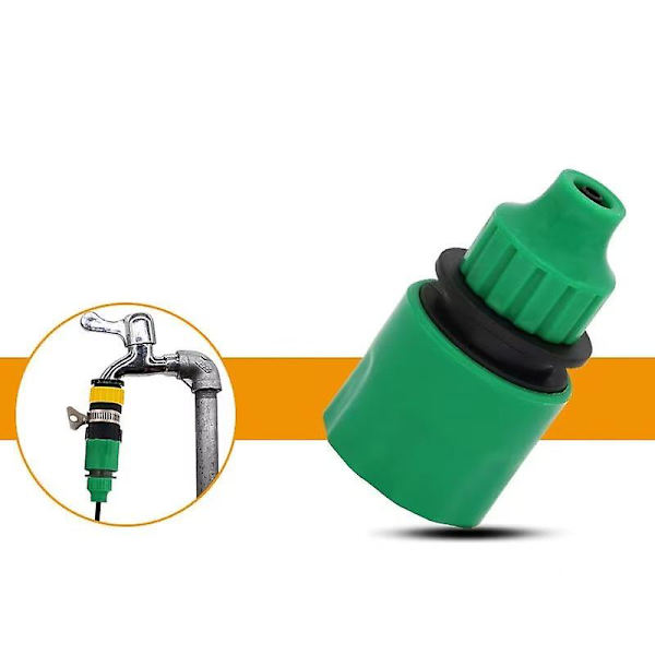 Hageslangekoblingssett, Plast Hageslangekran Koblingssett Med Koblingsadapter For Høytrykksspylere (4 stk, Grønn)