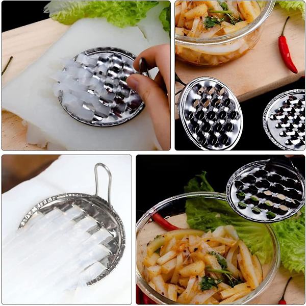 Jelly Steel Jelly -kaavin, Jelly -kaavintyökalut, papujellykaapimet, kaavin ruostumattomasta teräksestä (1 kpl, hopea)