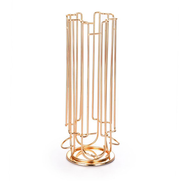 Kapselhållare, Kaffe Kapsel Organizer Kaffe Kapsel Hållare Förvaringsställ Hylla Stativ Coffeeware Lämplig För Användning I (Guld)