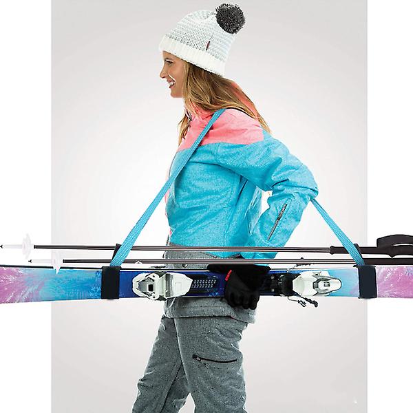 1 stk Snowboard Bærestropp Nylon Ski Skulderstropp Snowboard Fikseringsstropp Blå Blue