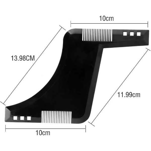 Botao 2-pack Skäggformare Skäggmall Skäggguideformare Med Kam Stylingverktyg Symmetriska Skäggmallar