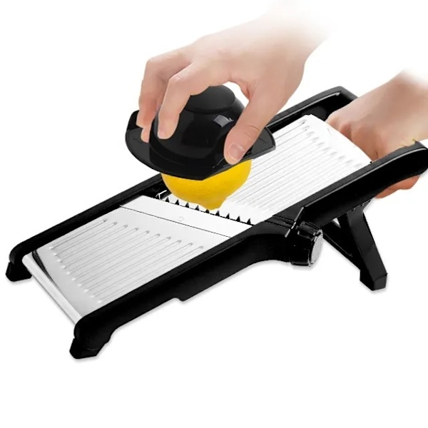 Slicer för Kök Justerbar Rostfritt Stål Mat Slicer Grönsakshackare Lök Våffel Pommes Frites Cutter Potatischips