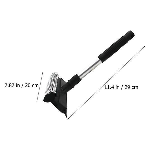 2 stk Dobbeltsidet Glasvisker Glasrensningsskraber Vindue Rengøringsværktøjer Sort 29X20CM Black 29X20CM