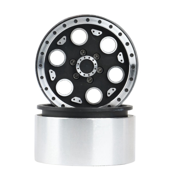 4 kpl Metallia 2,2 tuuman Beadlock RC-vanteet Yhteensopiva 1/10 RC-maastokulkijan kanssa Traxxas Trx4 Axial Scx10 Rbx10 W
