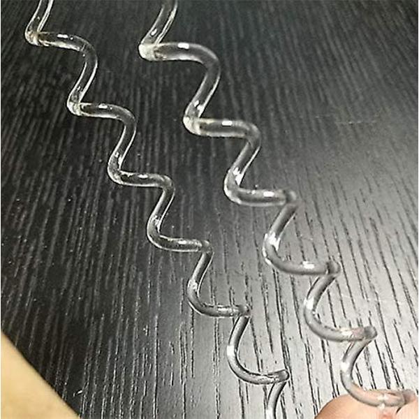Spiralfester, klare elastiske hårstrikker i plast, hestehaleholdere, hårstrikker for kvinner og jenter, hårtilbehør for barn (20 stk, Transparent farge)