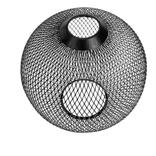 Rattan Hängande Lampor Bordlampor Skärmar Metall Lampskärm Hängande Ljusskydd Liten Lampskärm Tak Black 20x19cm