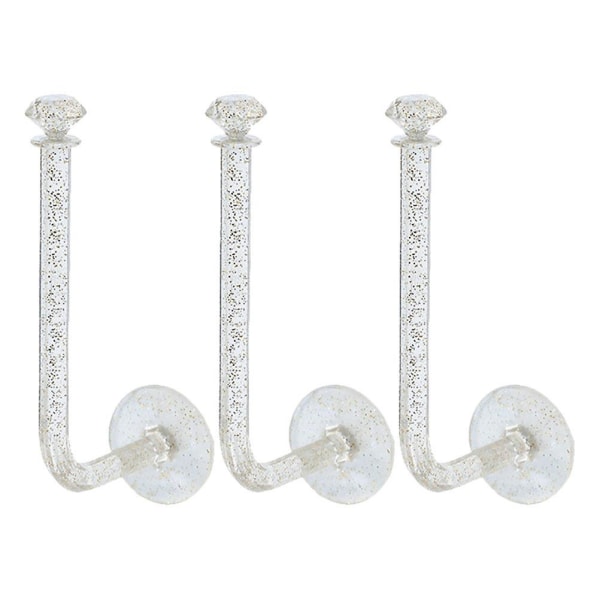 3 Pcs Towel Hook Towel Hair Wrap Hair Ropes Organizer Ornaments Hooks Scrunchies Holder11x5cm