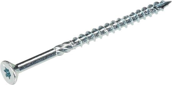 Woodies Ultimate Torx undersænkede dækskruer 6x140mm delgevind selvborende ståltræskruer til indendørs og udendørs brug, 100 stk.