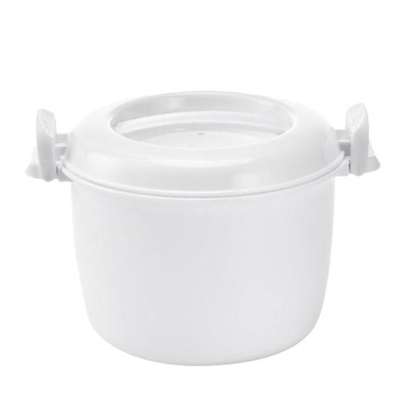 Mikrobølgeovn Riskoge Gryde Multifunktionel Isoleret Madkasse Madbeholder Mikrobølgeovn Kogegrej Fo White 21*17.5CM