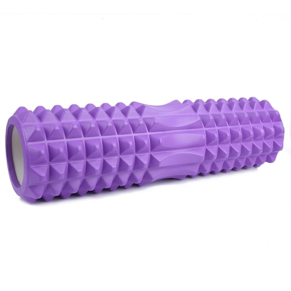 Ihålig Yoga Roller Foam Roller Muskelavslapning Massasje Fitness Fascia Bar Stick Lila_RY