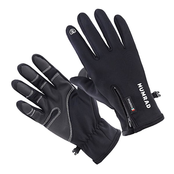 Utomhus Ridhandskar Halksäkra Handskar Mountainbikehandskar Vindtäta Handskar SvartM Black M