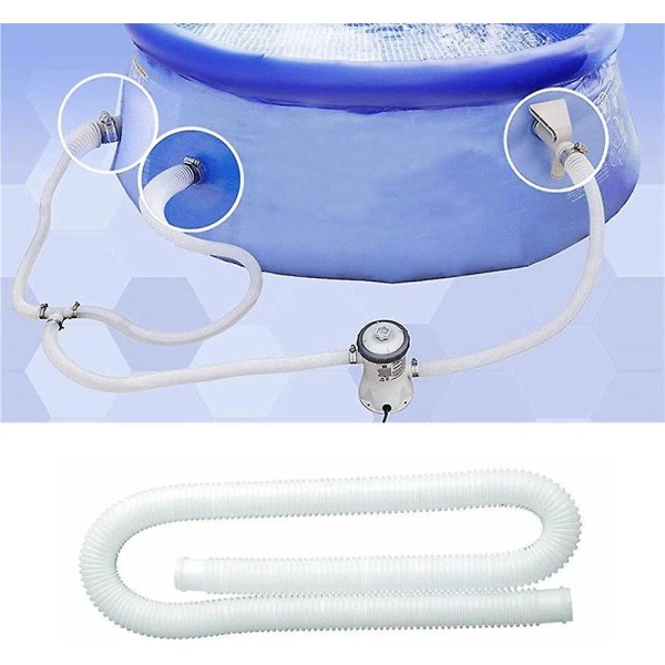 Ersättningslang för pool, för ovanjordiska pooler, tillbehör, poolpump, enkel att installera, poolfilter, simning